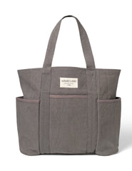 Grey Washed Canvas Tote Bag