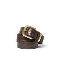 Brown Croc Finish Belt