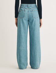 Light Wash Denim High Rise Wide Leg Jeans