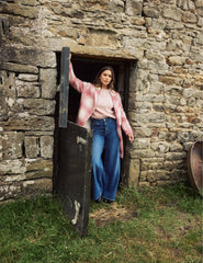 Mid Wash Palazzo Wide Leg Jeans