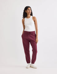 Burgundy Tapered Joggers