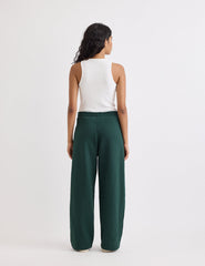 Green Wide Leg Joggers