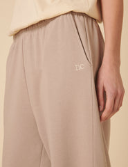 Beige Relaxed Balloon Leg Joggers