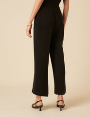 Black Etta Straight Leg Trousers
