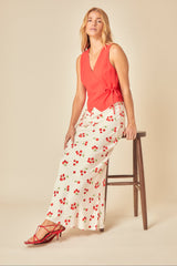 White Tomato Print Maxi Skirt