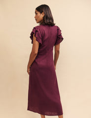 Plum Sienna Midi Dress