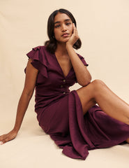 Plum Sienna Midi Dress