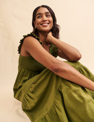 Petite Khaki Green Maya Maxi Dress