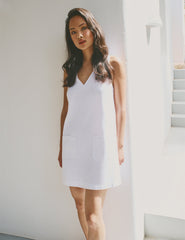 White Piper Mini Dress