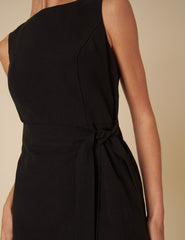 Black Tie Waist Lotte Mini Dress