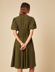 Petite Green Scarla Midi Dress