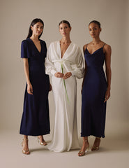 White Long Sleeve Maxi Cecilia Bridal Dress