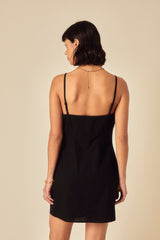 Black Square Neck Palma Mini Dress