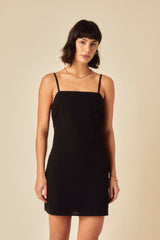 Black Square Neck Palma Mini Dress