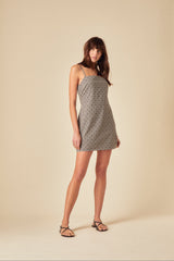 Black Printed Palma Mini Dress