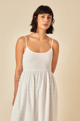 White Broderie Anglaise Briar Midi Dress
