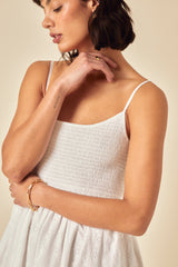 White Broderie Anglaise Briar Midi Dress