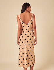 Stone Polka Dot Jamilia Midi Dress