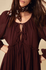 Brown Axel Mini Dress