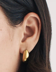 Gold Chunky Half Hoop Earrings