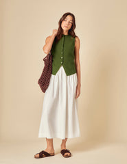Green Knitted Waistcoat