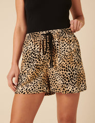 Leopard Print Jet Shorts
