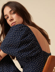 Navy Spotty Zoe Jumpsuit