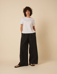 White Easy Fit Crew Neck T-Shirt