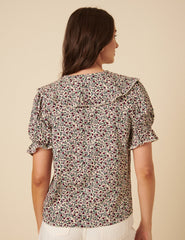 Ditsy Floral Short Sleeve Emmie Blouse