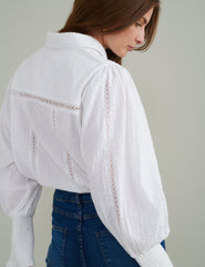 White Seersucker Shirt