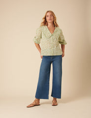 Green Floral Emmie Blouse