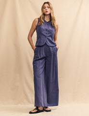 Blue Tailored Waistcoat