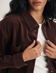 Brown Cord Overshirt