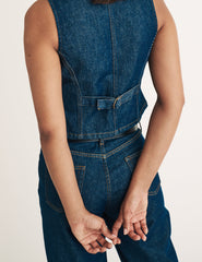 Dark Wash Denim Waistcoat