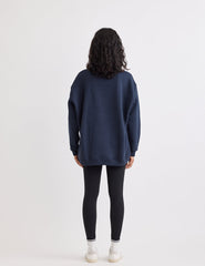 Navy Crew Neck Logo Sweatshirt