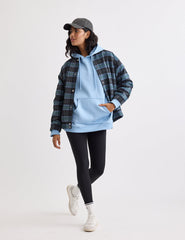 Blue Longline Hoodie