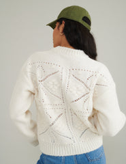 Cream Crew Neck Knitted Jumper