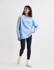 Blue Crew Neck Logo Sweatshirt