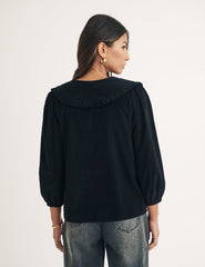 Black Cord Emmie Blouse