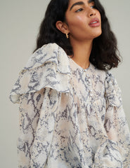 Snake Print Blouse