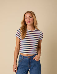 White Striped Baby T-Shirt