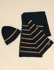 Black Knitted Beanie Hat