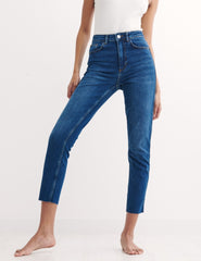Mid Rise Skinny Jean Dark Mid Wash