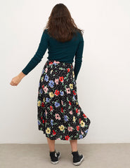 Safron Floral Emerald Skirt