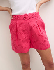 Pink Broderie Remi Shorts