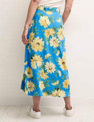 Sunflower Aurelia Belted Midi Skirt