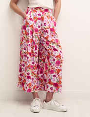 Pink and Orange Big Floral Zeena Trouser