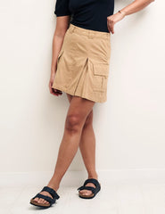 Stone Cargo Utility Mini Skirt