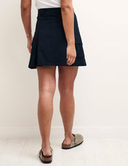Black Cargo Utility Skirt
