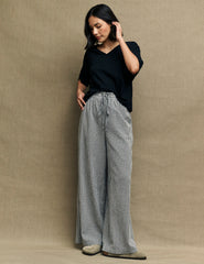 Fearne Cotton Black Gingham Check Wide Leg Trousers